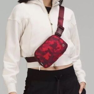 Lululemon Lunar New Year Rabbit 🐇 Red Camouflage Crossbody Belt Bag